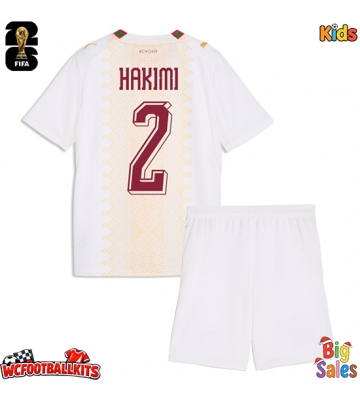Morocco Achraf Hakimi #2 Replica Away Stadium Kit for Kids World Cup 2026 Short Sleeve (+ pants)